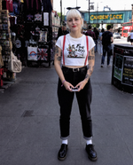 Load image into Gallery viewer, Punk Fuck Off T-Shirt / Skinhead Fuck You Women's Crop Top
