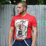Load image into Gallery viewer, "Raised on Rage" T-shirt - Isa Santana Tattoo - Skinhead Clothing

