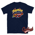 Load image into Gallery viewer, Against Modern Football T-Shirts - Hooligan Clothes Navy / S
