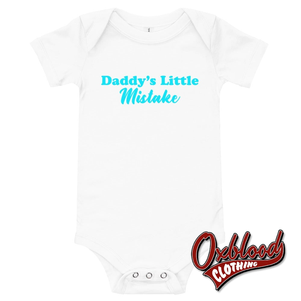 Baby Daddys Little Mistake One Piece - Inappropriate Baby Onesies White / 3-6M