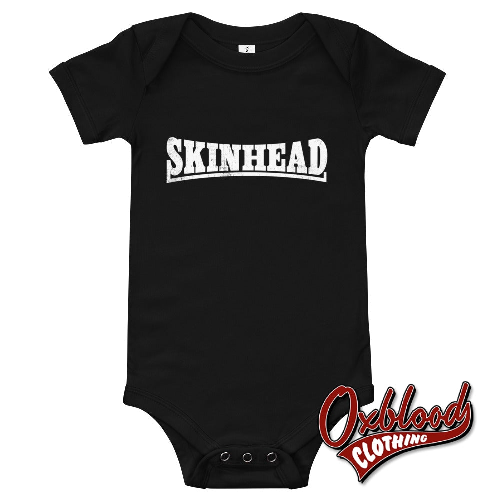 Baby Skinhead Onesie - Punk Onesies & Clothes Black / 3-6M