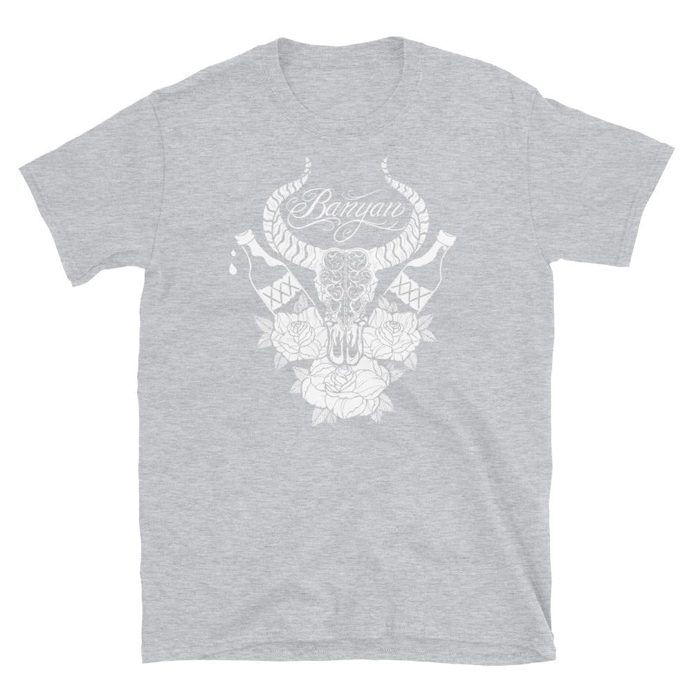 Banyan Horned Skull T-Shirt Sport Grey / S