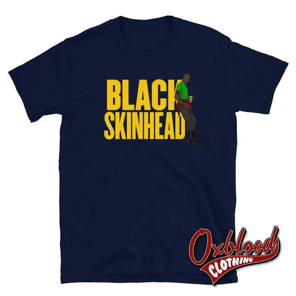 Black Skinhead T-Shirt Navy / S Shirts