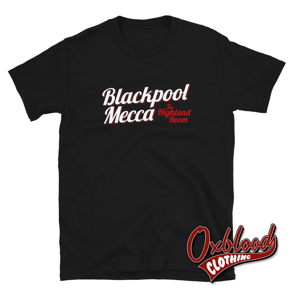 Blackpool Mecca T-Shirt - The Highland Room Mod & Scooterist Clothing Black / S