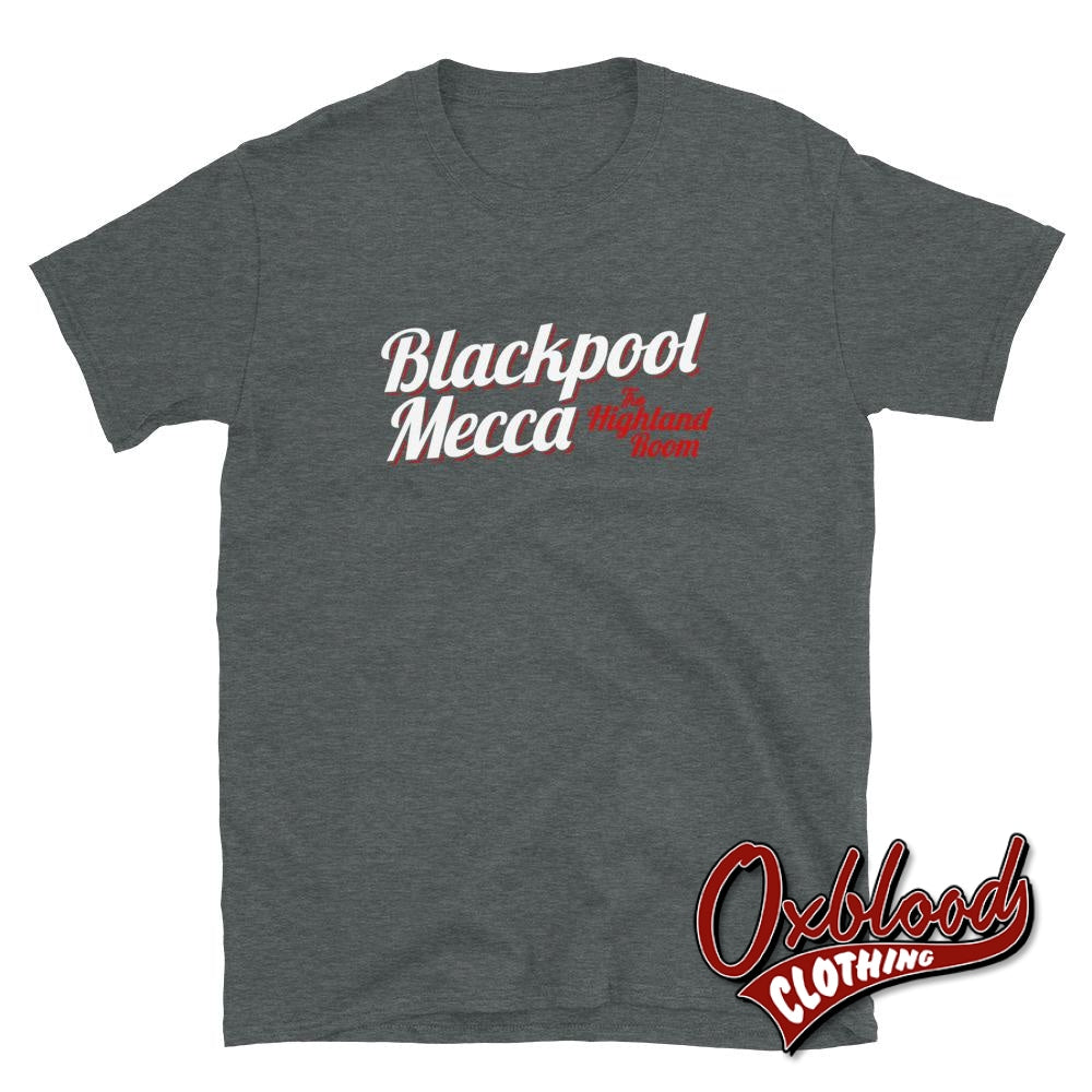 Blackpool Mecca T-Shirt - The Highland Room Mod & Scooterist Clothing Dark Heather / S