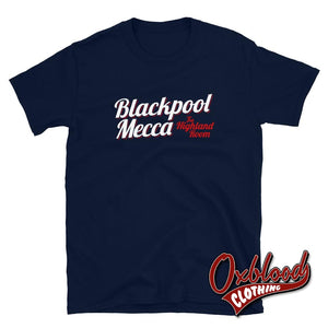 Blackpool Mecca T-Shirt - The Highland Room Mod & Scooterist Clothing Navy / S