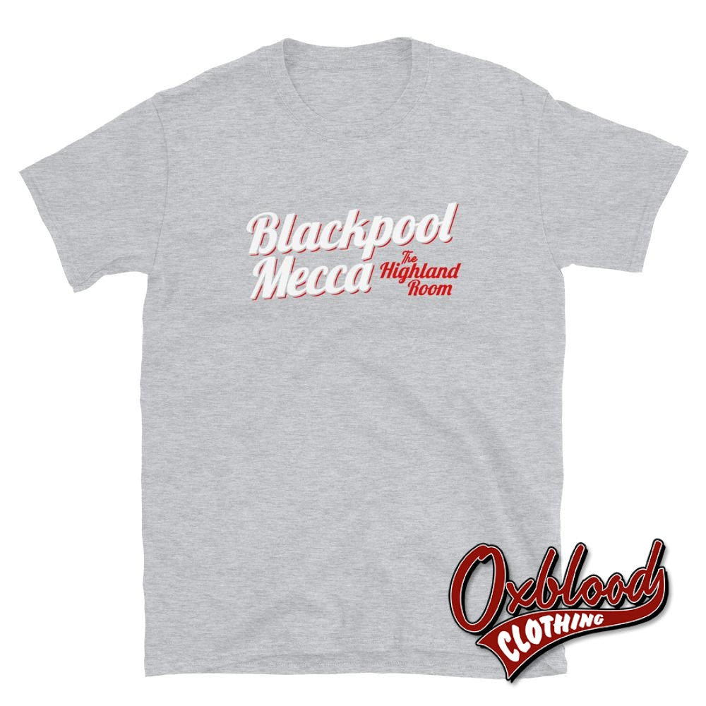 Blackpool Mecca T-Shirt - The Highland Room Mod & Scooterist Clothing Sport Grey / S
