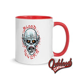 Load image into Gallery viewer, Blood Sucka Mug With Color Inside Red
