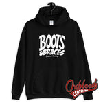 Cargar imagen en el visor de la galería, Boots And Braces Hoodie - Oi! Sweatshirt / Street Punk Jumper Hardcore Sweater Black S
