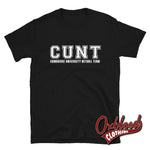 Load image into Gallery viewer, Cambridge University Netball Team Cunt T-Shirt - Funny Very Offensive Gifts Black / S
