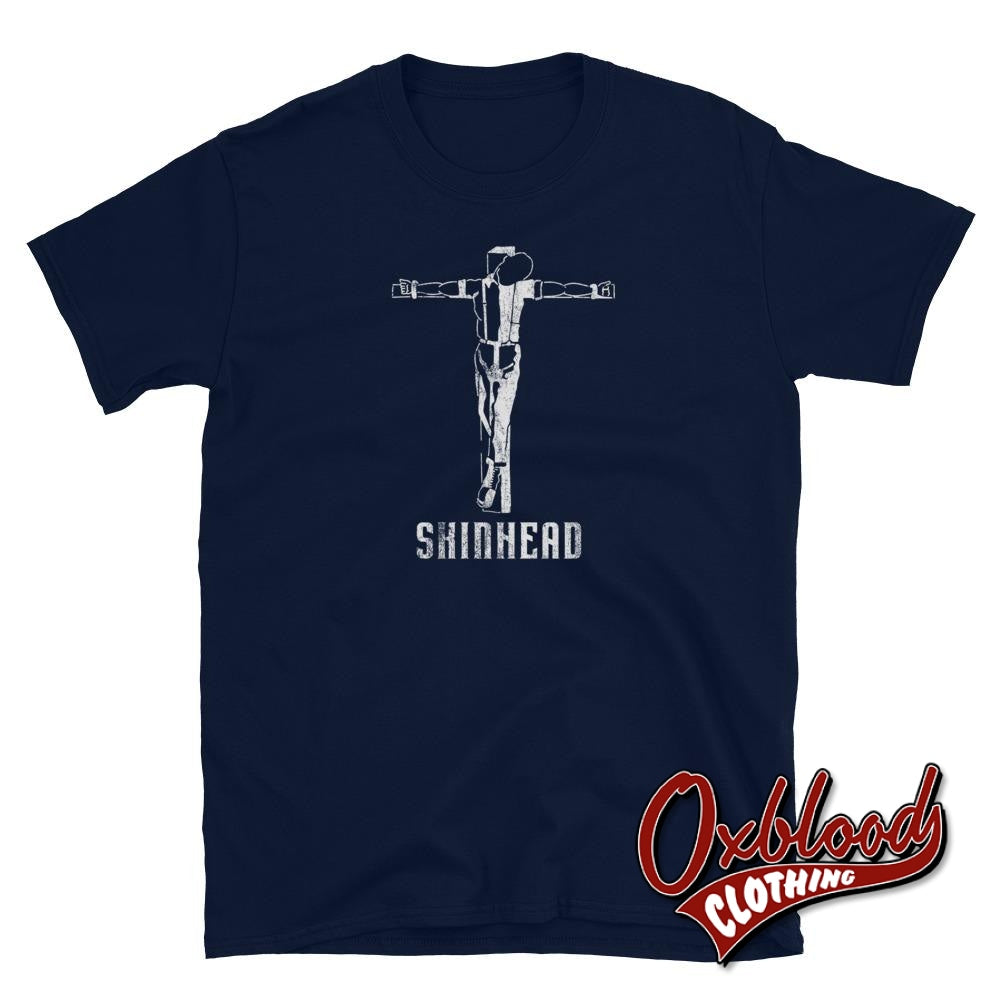 Crucified Skinhead T-Shirt Navy / S Shirts