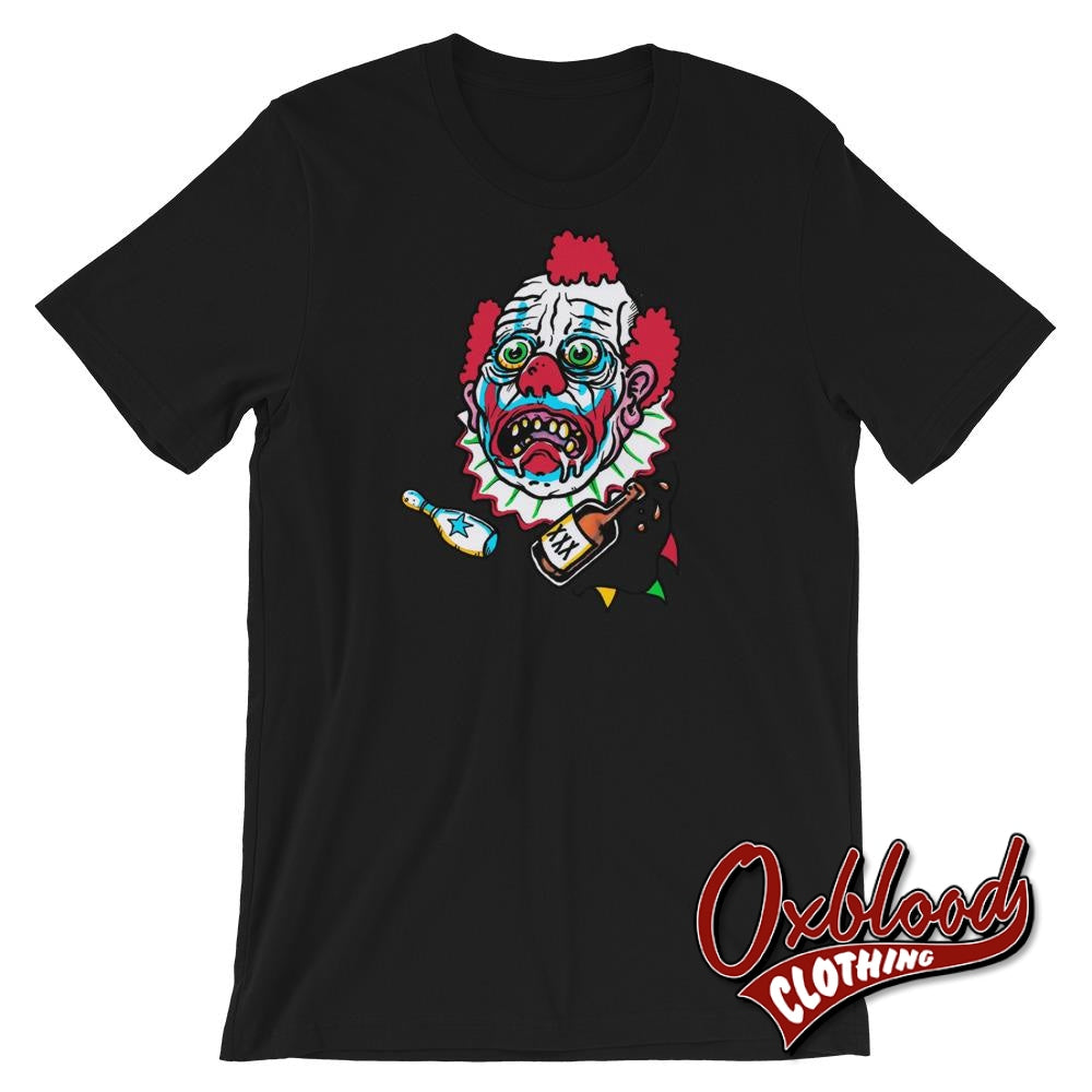 Drunk Clown Halloween Evil Killer Scary Horror Gift Black / Xs Shirts