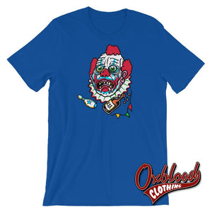 Drunk Clown Halloween Evil Killer Scary Horror Gift True Royal / S Shirts
