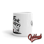 Load image into Gallery viewer, Fuck Off Mug - Swearing Rude Tea Cup Punk Gift Skinhead Coffee
