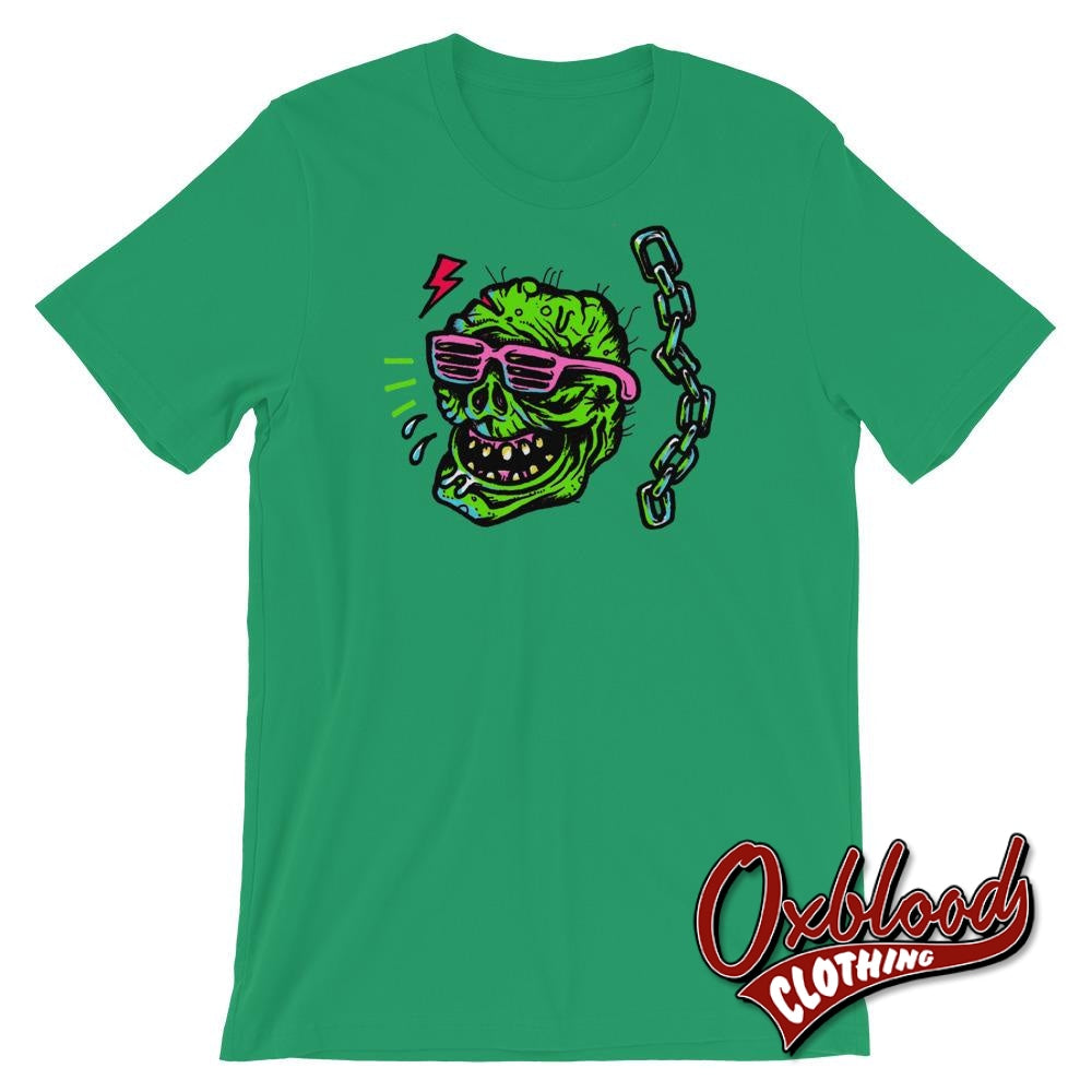 Garage Punk Clothing: Undead Cool Zombie Tee Shirt Kelly / S Shirts