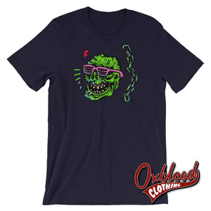 Garage Punk Clothing: Undead Cool Zombie Tee Shirt Navy / Xs Shirts