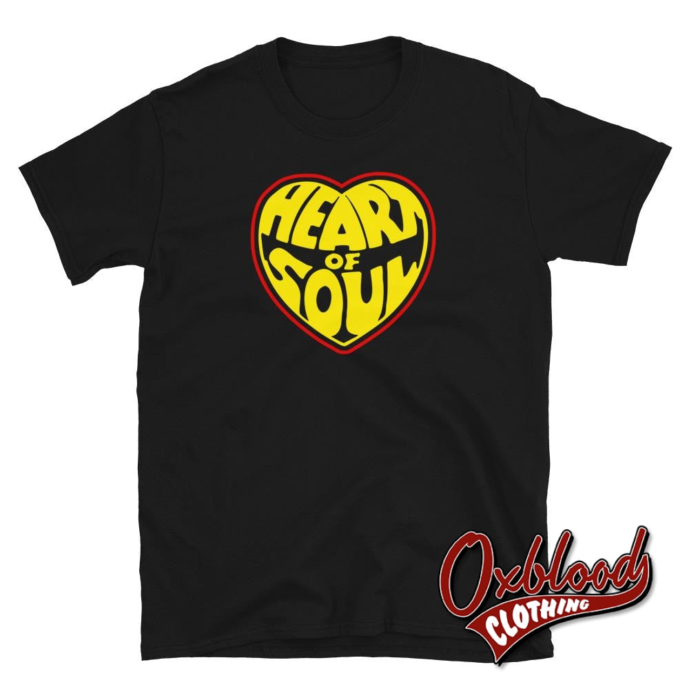 Heart Of Soul T-Shirt - Wigan Casino Scooterist Gift Mod Clothing Black / S