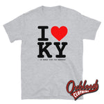 Load image into Gallery viewer, I Heart Ky T-Shirt - Love K.y. Shirt Hilarious Rude &amp; Funny Obscene Gifts Sport Grey / S
