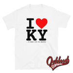 Load image into Gallery viewer, I Heart Ky T-Shirt - Love K.y. Shirt Hilarious Rude &amp; Funny Obscene Gifts White / S
