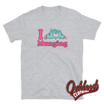 Load image into Gallery viewer, I Heart Munging T-Shirt | Funny Obscene Adult Gift Shirts Sport Grey / S
