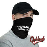 Load image into Gallery viewer, I Was Social Distancing Before It Cool Facemask / Introvert Neck Gaiter
