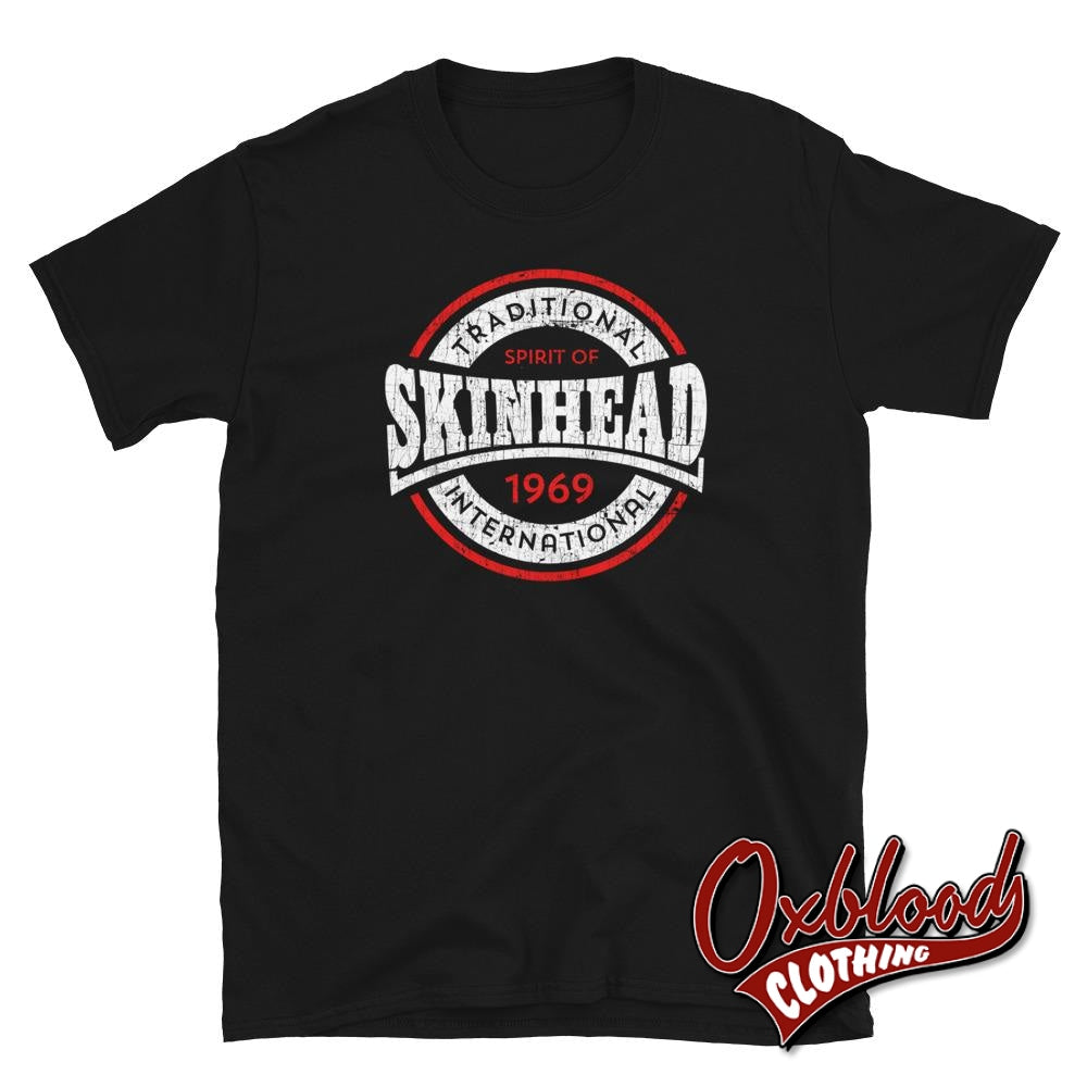 International Skinhead T-Shirt - Punks And Skins United Black / S