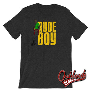 Jamaican Rude Boy T-Shirt Dark Grey Heather / Xs Shirts