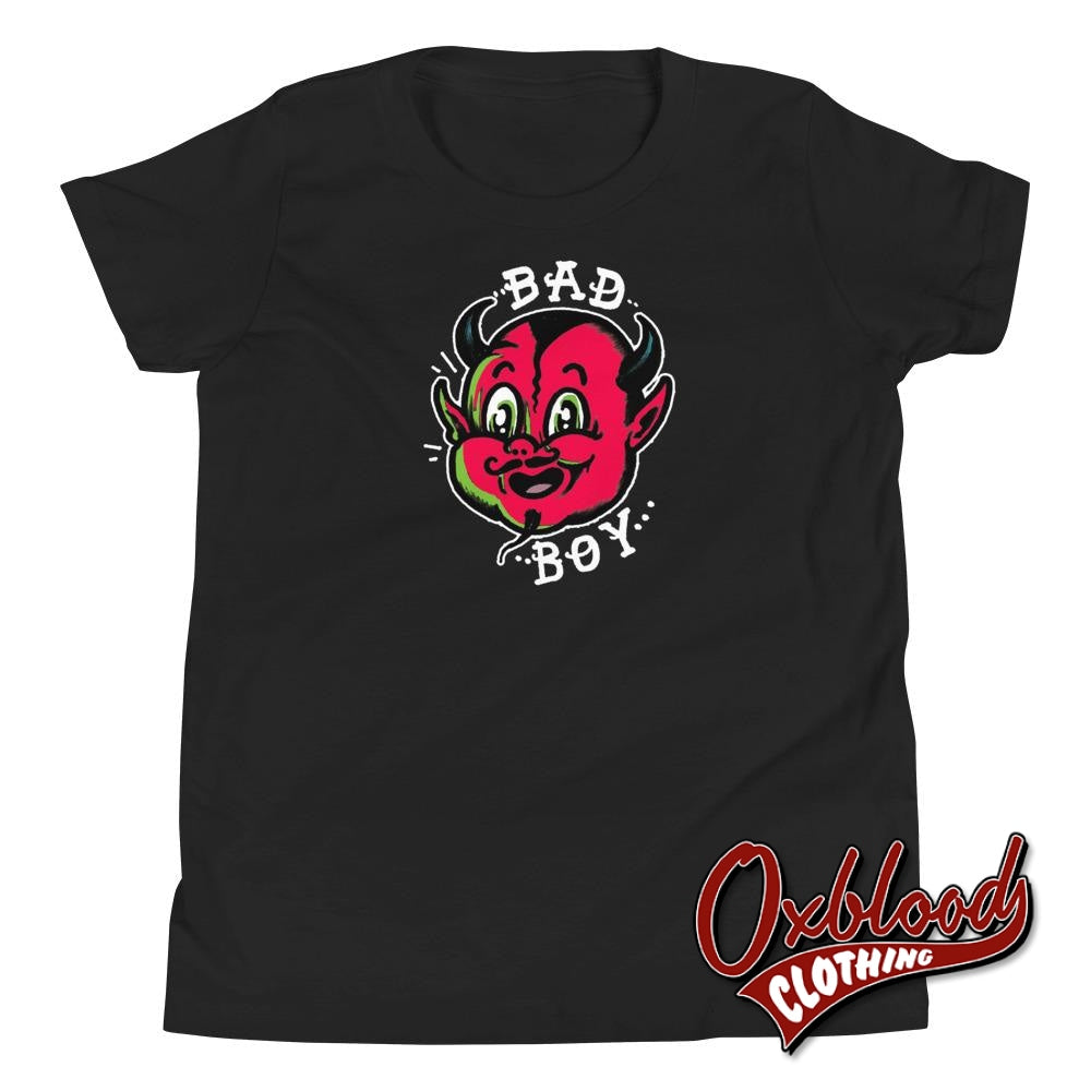 Kids Bad Boy Youth Short Sleeve T-Shirt - Little Devil Black / S Youths