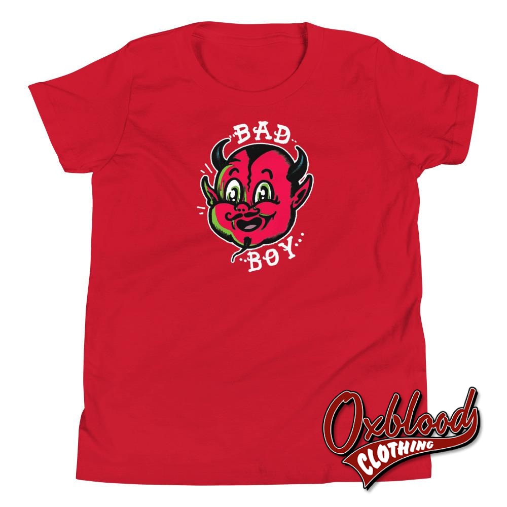 Kids Bad Boy Youth Short Sleeve T-Shirt - Little Devil Red / S Youths