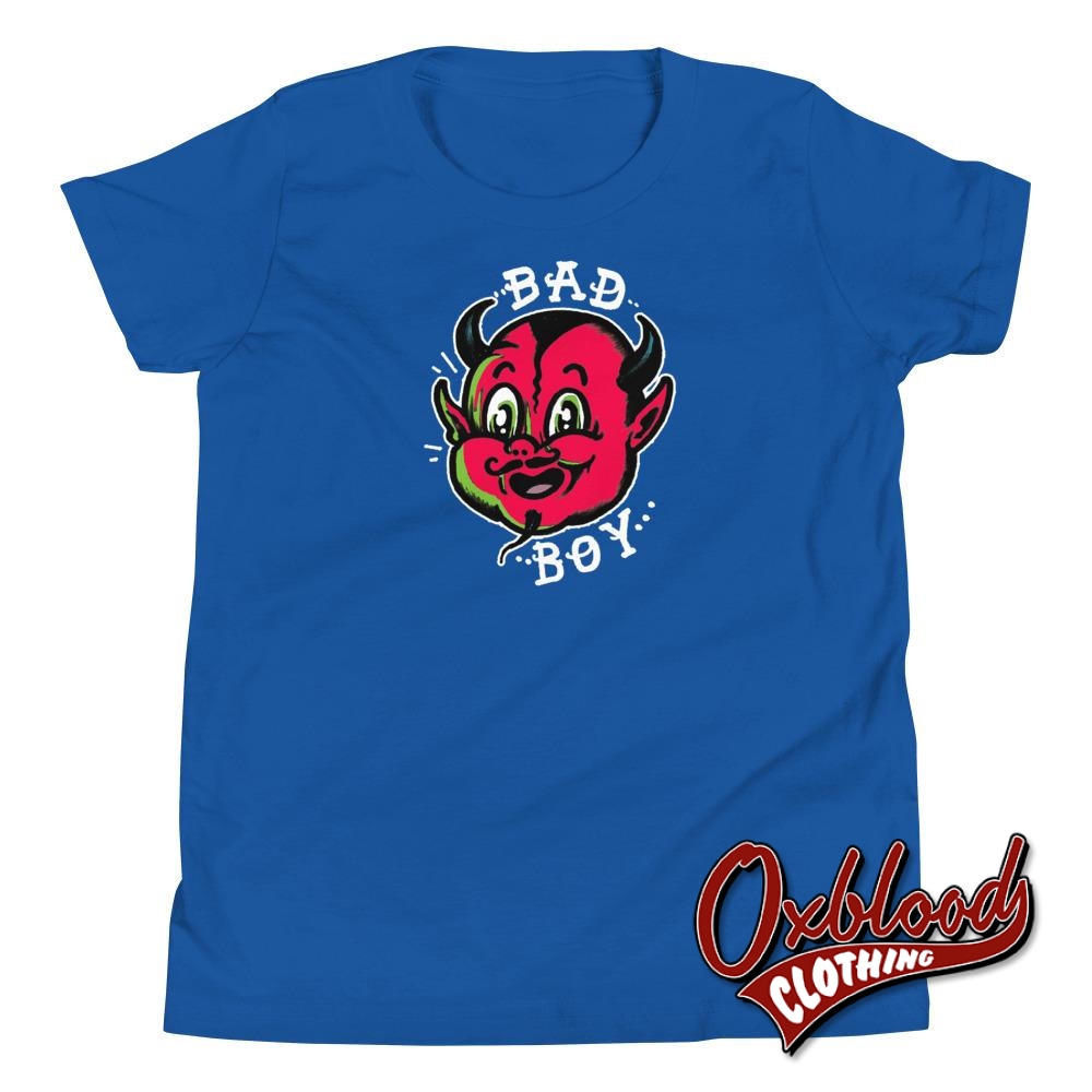 Kids Bad Boy Youth Short Sleeve T-Shirt - Little Devil True Royal / S Youths