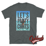 Cargar imagen en el visor de la galería, Lets Party Cunts T-Shirt | Funny Partying Shirt Dark Heather / S

