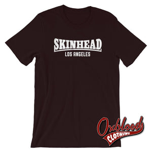 Los Angeles - La Skinhead T-Shirt Oxblood Black / S Shirts