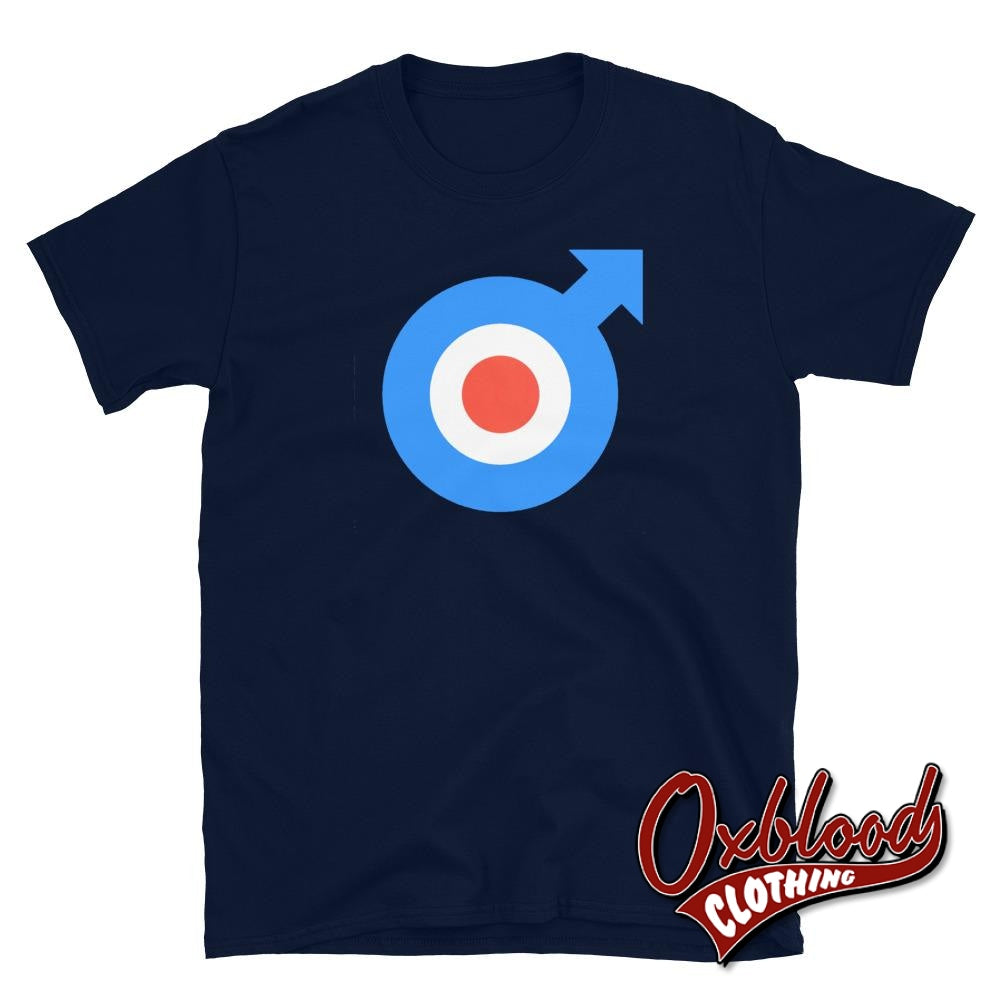 Mod Target T-Shirt - Retro Raf Roundel British Logo Mods Arrow Navy / S Shirts
