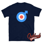 Cargar imagen en el visor de la galería, Mod Target T-Shirt - Retro Raf Roundel British Logo Mods Arrow Navy / S Shirts
