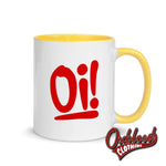 Lade das Bild in den Galerie-Viewer, Oi! Mug With Color Inside Yellow
