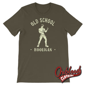Old School Hooligan T-Shirt Army / S Shirts