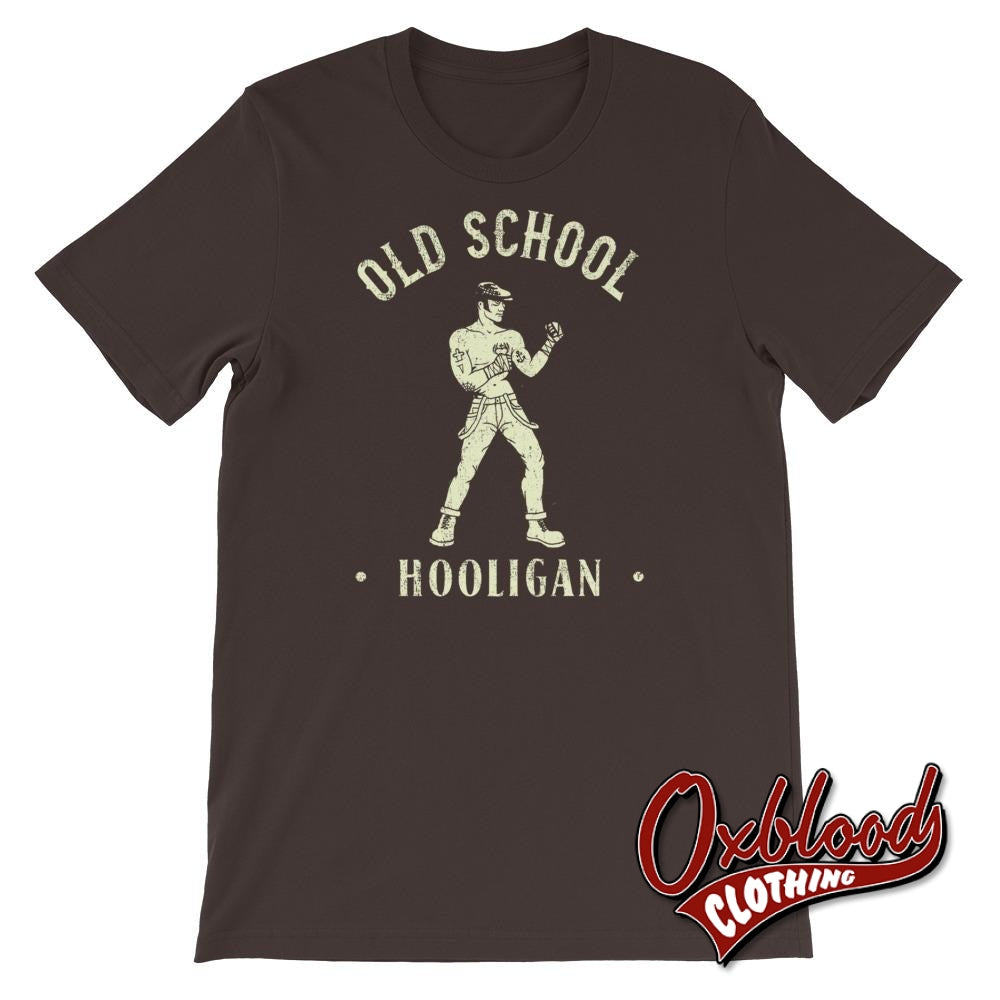 Old School Hooligan T-Shirt Brown / S Shirts