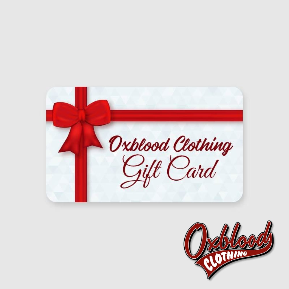 Oxblood Clothing Gift Card Cards