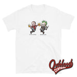 Load image into Gallery viewer, Punks And Skins United T-Shirt - Misstake Tattoo Skinhead Clothes &amp; Punk Rock Clothing White / S
