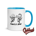 Load image into Gallery viewer, Punks &amp; Skins United Mug With Color Inside - Misstake Tattoo Blue
