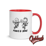 Load image into Gallery viewer, Punks &amp; Skins United Mug With Color Inside - Misstake Tattoo Red
