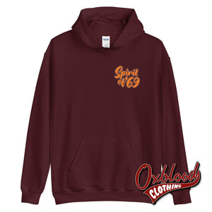 Razors And Records 69 Hoodie - Spirit Of Clothing Maroon / S