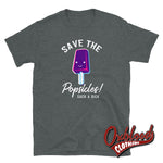 Load image into Gallery viewer, Save The Popsicles... Suck A Dick T-Shirt - Rude Clothing Dark Heather / S Shirts
