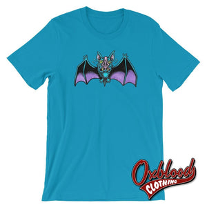 Sexy Vampire Bats Fangs Dracula Bite Me Shirt - Classic Horror Aqua / S Shirts