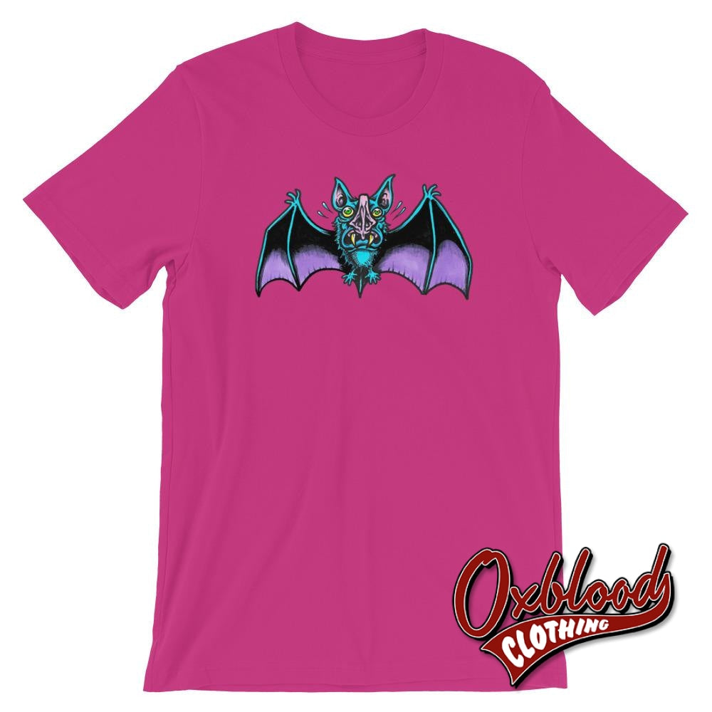 Sexy Vampire Bats Fangs Dracula Bite Me Shirt - Classic Horror Berry / S Shirts