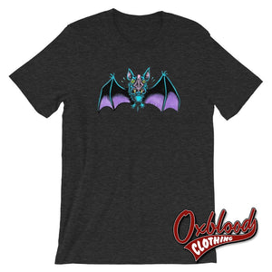 Sexy Vampire Bats Fangs Dracula Bite Me Shirt - Classic Horror Dark Grey Heather / Xs Shirts