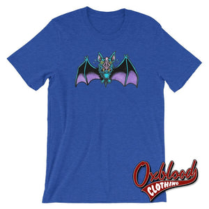 Sexy Vampire Bats Fangs Dracula Bite Me Shirt - Classic Horror Heather True Royal / S Shirts