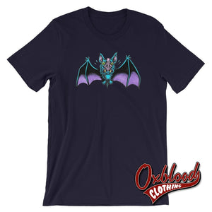 Sexy Vampire Bats Fangs Dracula Bite Me Shirt - Classic Horror Navy / Xs Shirts