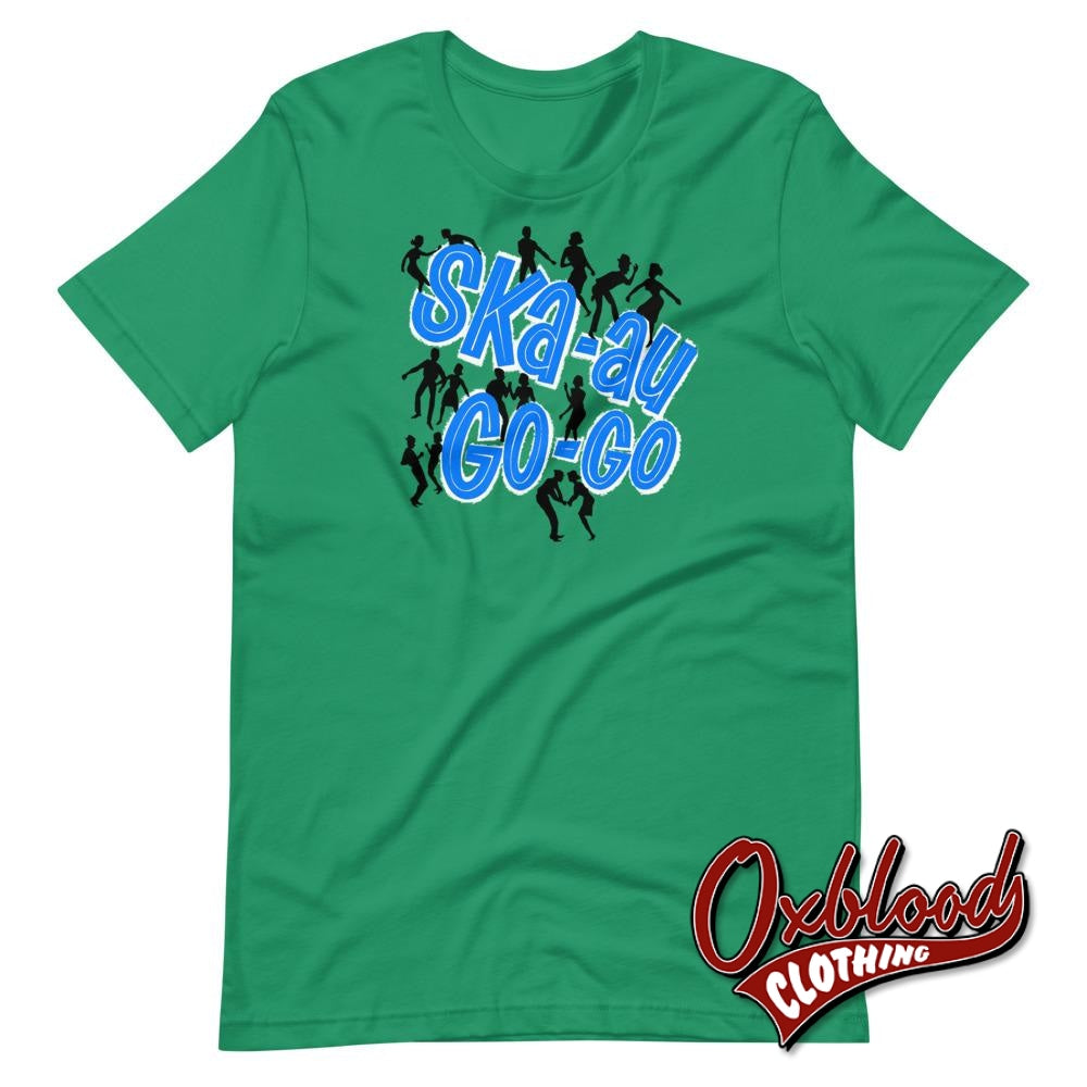Ska-Au-Go-Go T-Shirt - Skinhead Reggae Clothing Uk Style Kelly / Xs Shirts