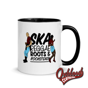 Ska Reggae Roots & Rocksteady Mug With Color Inside - Trojan Skinhead Gifts Black Mugs